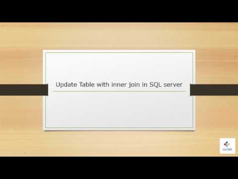 Update Table with inner join in SQL server