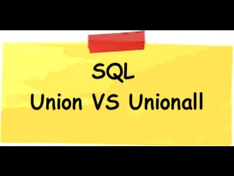 What is the difference between UNION and UNION All ( SQl server )?