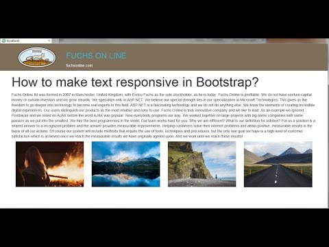 Responsive text in Bootstrap using Fit text