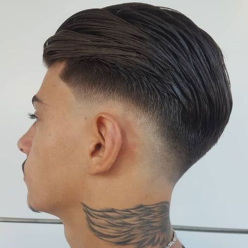 47 Coolest Slicked Back Hairstyles For Men To Copy In 2023 | Drop Fade  Haircut, Fade Haircut, Faded Hair