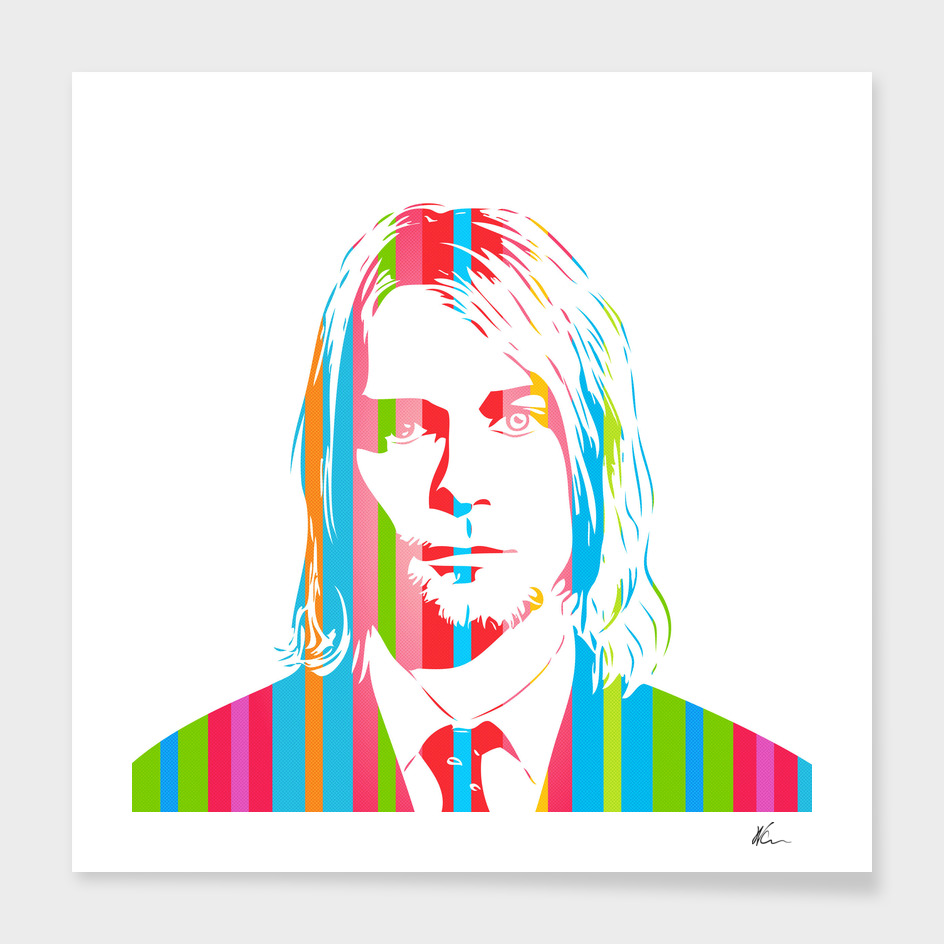 Kurt Cobain | Pop Art» Art Print By William Cuccio™ Aka Wcsmack™ | Curioos