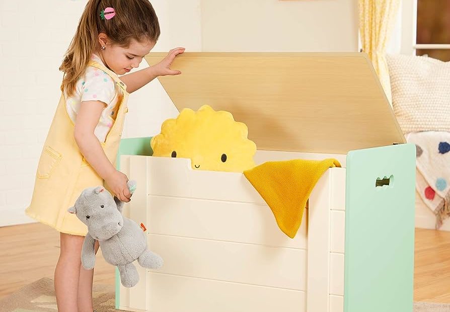 Amazon.Com: B. Spaces – Toy Box – Wooden Toy Chest – Storage Bench – Kids'  Furniture – Tidy Toybox – 3 Years +