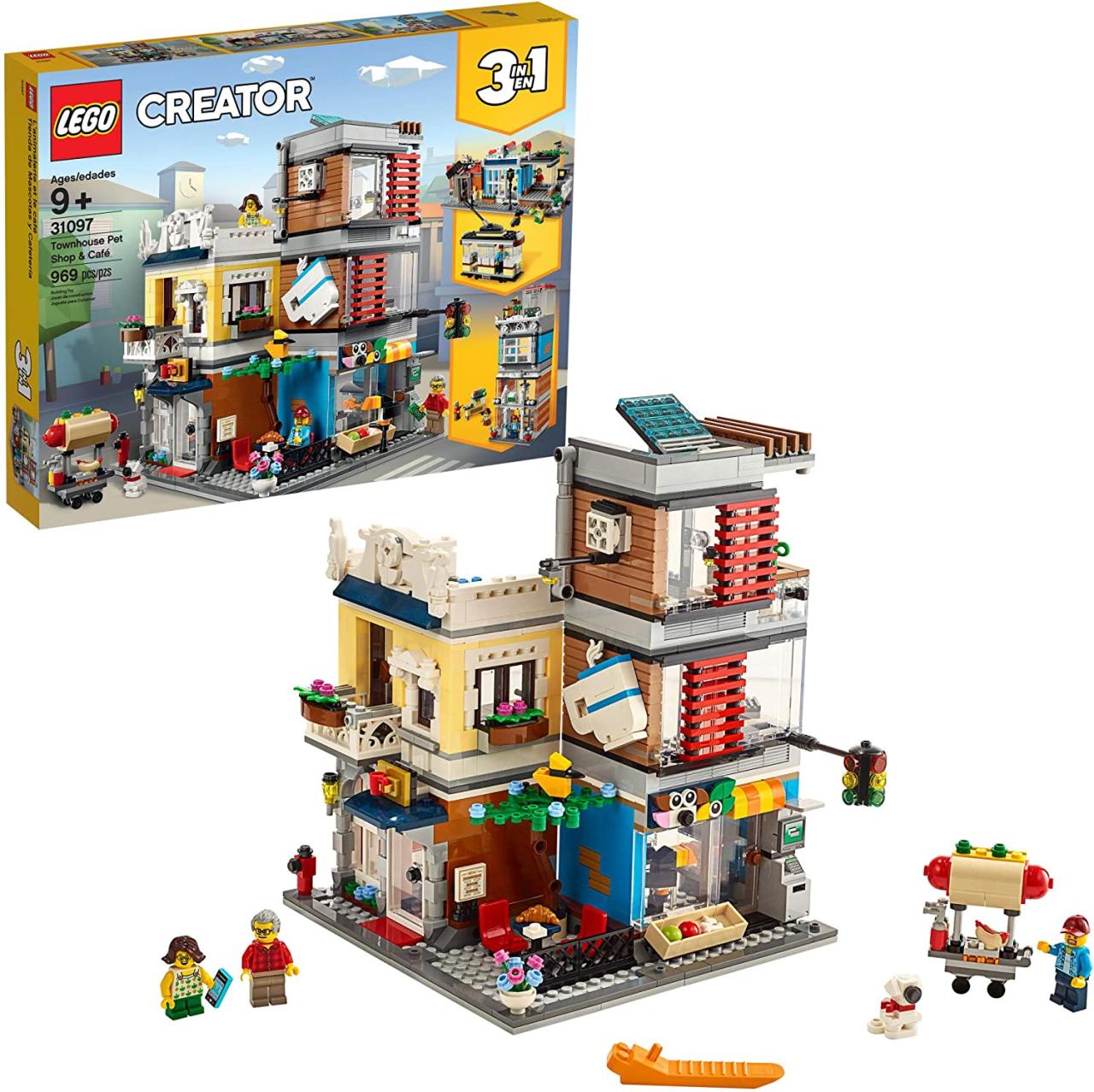 Lego Creator 3 In 1 Townhouse Pet Shop And Café 31097 Bộ Xây Dựng Cửa Hàng  Đồ Chơi Với Xe Điện Đồ Chơi, Tượng Động Vật Và Nhân Vật Nhỏ (969 Miếng) |  Lazada.Vn