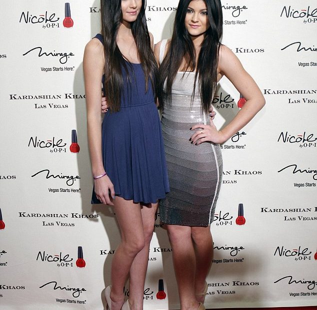 Kylie Jenner, 14, Looks A Little Too Sophisticated In A Sleek Bandage Dress  | Daily Mail Online