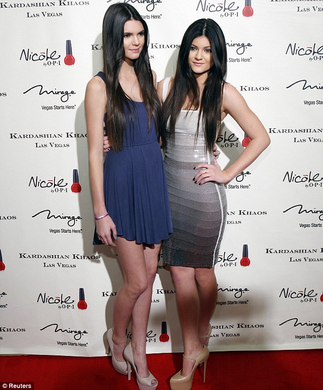 Kylie Jenner, 14, Looks A Little Too Sophisticated In A Sleek Bandage Dress  | Daily Mail Online