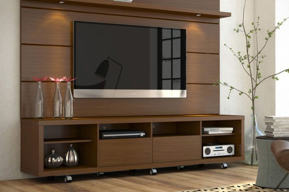 Brown Modern Wooden Led Tv Unit, Living Room, Size/Dimension: 6X8 Ft