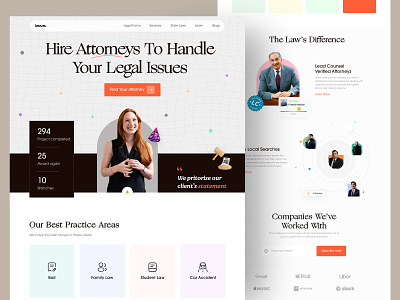 Lawyer Website Designs, Themes, Templates And Downloadable Graphic Elements  On Dribbble