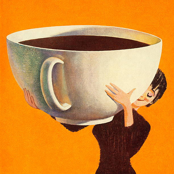Woman Holding A Huge Cup Of Coffee Hình Minh Họa Sẵn Có - Tải Xuống Hình  Ảnh Ngay Bây Giờ - Cà Phê - Đồ Uống Nóng, Hình Minh Họa, Uống -